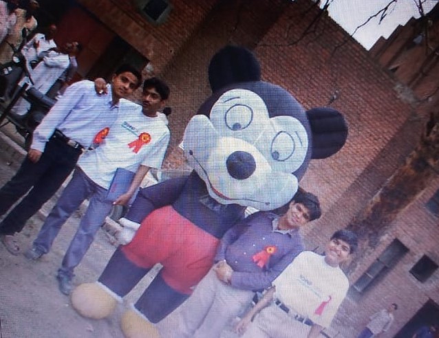 The Mickey mascot